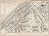 LONDON ZOOLOGICAL GARDENS. Vintage map plan. Regent's Park 1935 old
