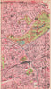 LONDON E.Old Ford Stepney South Hackney Victoria Park Homerton Mile End 1935 map