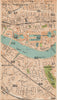 LONDON E.Whitechapel Wapping Bermondsey Rotherhithe Shadwell Tower Hill 1935 map
