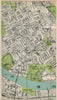 FULHAM.Putney Bridge Parsons Green Earl's Court Walham Green W Brompton 1935 map