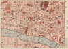 CITY OF LONDON. Tower St Paul's Bank Liverpool Street Aldgate. Vintage map 1935