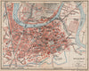 GRENOBLE. Vintage town city map plan. Isère 1920 old antique chart