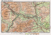 MELROSE DISTRICT. Vintage map plan. Galashiel Earlston. Scotland 1967 old