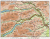 DUNKELD PITLOCHRY & LOCH TAY. Vintage map plan. Scotland. Perthshire 1967