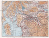 CENTRAL SCOTLAND. Glasgow Firth of Clyde Lanarkshire Dunbarton &c 1967 old map