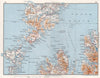 HEBRIDES WESTERN ISLES. Lewis North Uist Skye. Vintage map plan. Scotland 1967