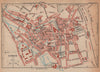 EVREUX. Vintage town city map plan. Eure 1925 old vintage chart