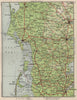 SOUTH DENMARK. Esbjerg Vejle Kolding Flensburg. Schleswig Jutland 1955 map