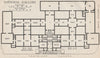 NATIONAL GALLERY. Vintage map plan. London 1922 old antique chart