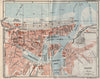 DIEPPE. Vintage town city map plan. Seine-Maritime 1926 old vintage chart