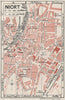 NIORT. Vintage town city map plan. Deux-Sèvres 1926 old vintage chart