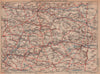 AISNE & MARNE VALLEYS. Reims Meaux Soissons Épernay Champagne Oise 1922 map