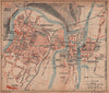 CHARLEVILLE-MÉZIÈRES. Vintage town city ville map plan carte. Ardennes 1922