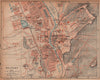 BELFORT. Vintage town city ville map plan carte. Territoire de Belfort 1922