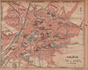COLMAR. Vintage town city ville map plan carte. Haut-Rhin 1922 old antique