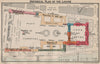 LOUVRE. Showing historical development 1578-1878. Vintage map plan. Paris 1922