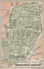CIMETIÈRE CIMETIERE MONTMARTRE CEMETERY. Vintage map plan. Paris 1927 old