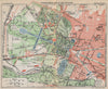 VERSAILLES. Parc Trianons Gardens. Vintage map plan. Yvelines 1927 old