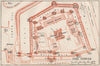 THE TOWER OF LONDON. Vintage map plan. London 1947 old vintage chart