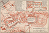 WINDSOR CASTLE. Vintage map plan. Berkshire 1947 old vintage chart
