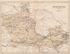 BERKSHIRE. Antique county map. Railways roads canals. PHILIP 1882 old
