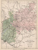 GLOUCESTERSHIRE. County map. Railways canals. Constituencies. PHILIP 1882
