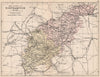 NORTHAMPTONSHIRE. County map. Railways canals. Constituencies. PHILIP 1882