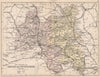 OXFORDSHIRE & BUCKINGHAMSHIRE. County map. Railways constituencies. PHILIP 1882