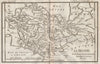 ANCIENT GREECE. Bèotie (Boeotia) . BARBIÉ DU BOCAGE 1790 old antique map chart