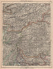 MID SCOTLAND. West Cairngorms Perthshire Invesrness-shire. JOHNSTON 1906 map