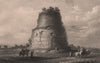 BRITISH INDIA. Dhamekh Stupa, Sarnath, near Benares (Varanasi) . Buddhist 1858