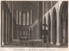 PARIS. Eglise de Saint Germain L'Auxerrois. Intérieure. Aquatint 1808 print
