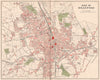BRADFORD. Antique town/city map plan. Yorkshire 1893 old chart
