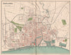 HULL. Antique town/city map plan. Yorkshire 1893 old chart