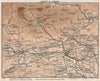 CRIEFF & COMRIE. Monzievaird & Strowan. Vintage map. Scotland. STANFORD 1905