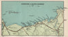 ANTRIM COAST. Portrush to Giants Causeway. Ulster 1902 old antique map chart