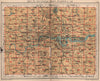 LONDON. Index map. Railways underground tube roads. PHILIP 1932 old