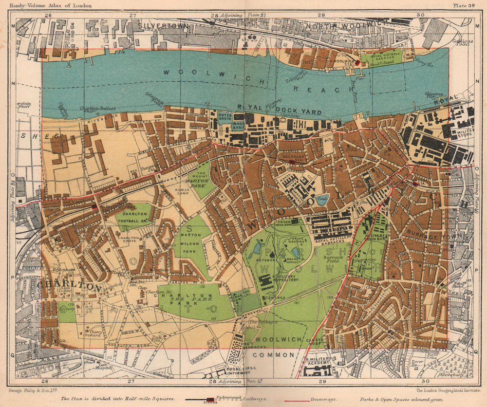 SE LONDON. Charlton Woolwich Royal Dockyard & Arsenal Silvertown 1932 old map