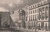 PALL MALL EAST. Suffolk Street. London. SHEPHERD 1828 old antique print