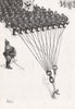 HEATH ROBINSON. Learning the Goose Step. First World War 1973 old print