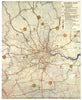GREATER LONDON PLAN. Railways electrification airports. ABERCROMBIE 1944 map