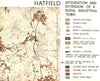 HATFIELD. Postwar redevelopment London Plan Hertfordshire. ABERCROMBIE 1944 map