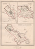 CORNWALL TOWNS. Truro St Ives Penryn Falmouth plans. CREIGHTON/WALKER 1835 map