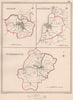 CUMBRIA TOWNS. Carlisle White Haven Cockermouth plans.CREIGHTON/WALKER 1835 map