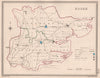 ESSEX antique county map by CREIGHTON/WALKER. Electoral 1835 old