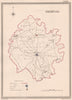 HEREFORDSHIRE antique county map by CREIGHTON/WALKER. Electoral 1835 old