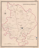 HUNTINGDONSHIRE antique county map by CREIGHTON/WALKER. Electoral 1835 old