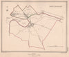 HUNTINGDON town & borough plan. Huntingdonshire. CREIGHTON/WALKER 1835 old map