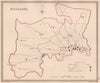 MIDDLESEX antique county map by CREIGHTON/WALKER. Electoral 1835 old