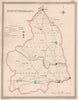 NORTHUMBERLAND antique county map by CREIGHTON/WALKER. Electoral 1835 old